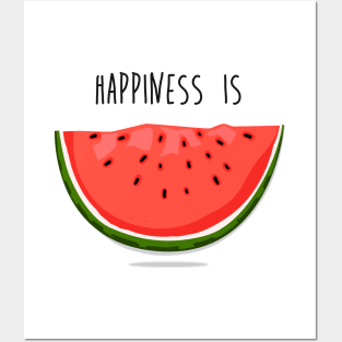 Happiness is Watermelon Posters and Art